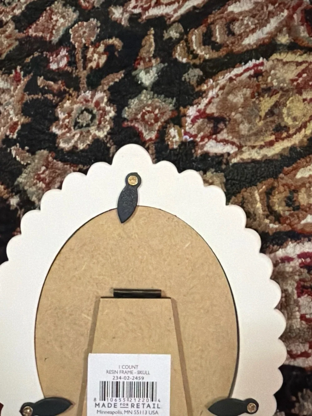 White Skull Frame Mirror - Home Wall Decor